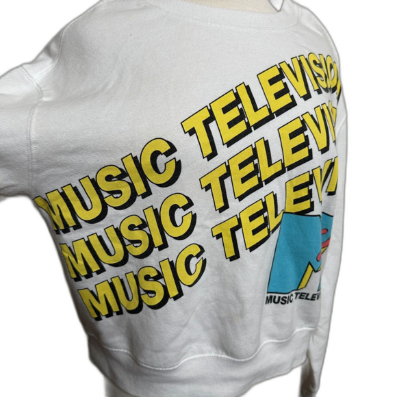 Retro Reproduction MTV Cropped Sweatshirt - Women XL - Picture 2 of 5